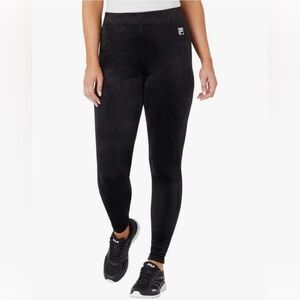 Fila Womens Velour Leggings medium Blue